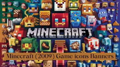 minecraft (2009) game icons banners