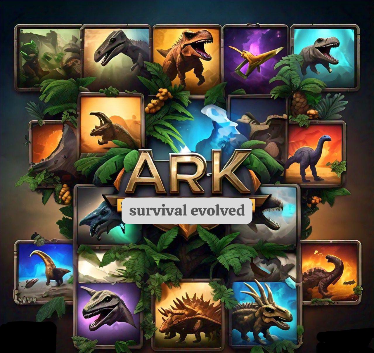 ark: survival evolved (2017) game icons banners