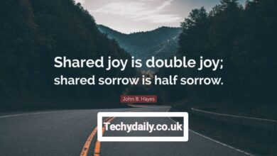 Shared joy is a double joy; shared sorrow is tymoff