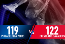 cleveland cavaliers vs 76ers match player stats