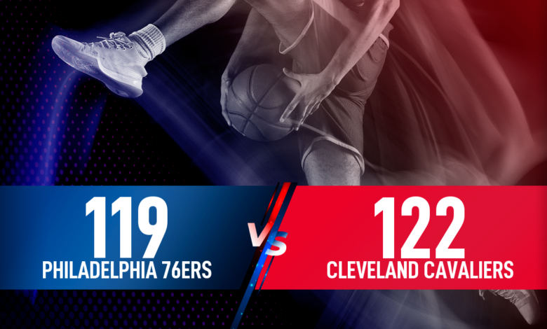 cleveland cavaliers vs 76ers match player stats