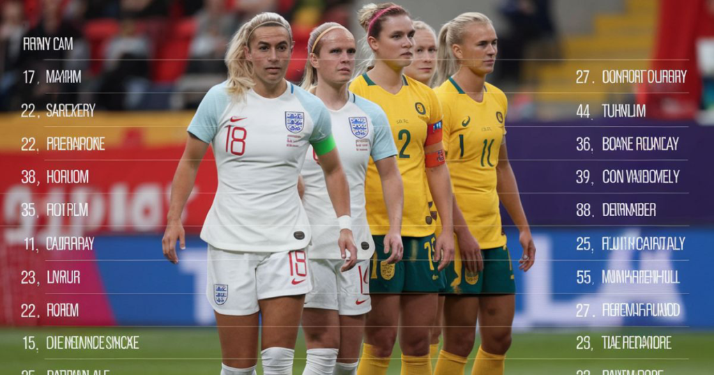 australia women's national football team vs england women's national football team timeline