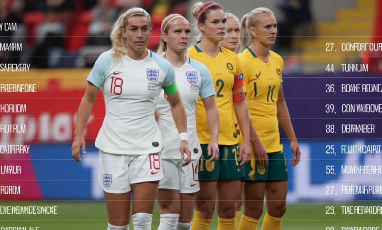 australia women's national football team vs england women's national football team timeline