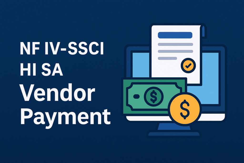 NF IV-SSCI HI SA Vendor Payment